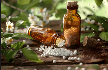 Herbal dried flowers and leaves